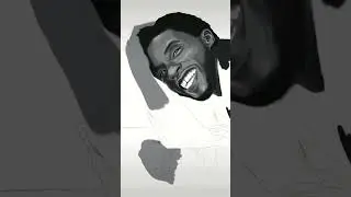 Time lapse portrait of Chadwick Boseman #chadwickboseman #wakandaforever #timelapsedrawing