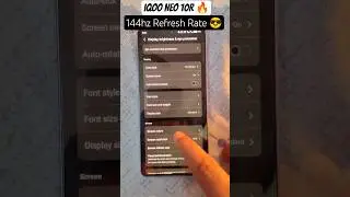 iQOO Neo 10R 144hz refresh rate 💯 #shorts #viral #short #video #love #trending #comedy #funny #yt