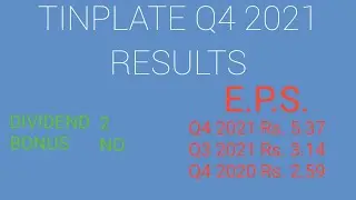 Tinplate Q4 2021 results