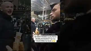 WORLDS RUDEST FAN touches ED MATTHEWS food 😳😯