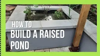 How to build a raised pond with concrete blocks
