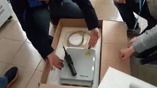 installation for fiber marking laser source