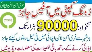 Zong Jobs Online Apply 2024 | Zong Vacancies 2024 | Jobs in Zong Franchise | Zong Company 2024