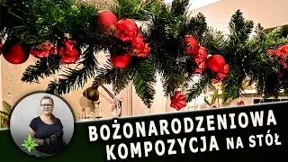 Bożonarodzeniowa kompozycja na drążku Helgeo z Ikea