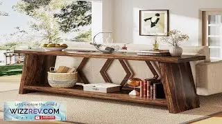 Tribesigns 70.86 Inch Farmhouse Console Table Industrial Narrow Long Sofa Entryway Table