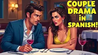 Spanish Conversation Practice | Couple&rsquo;s Argument at a Restaurant (Real-Life Dialogue)