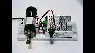 DC Spindle Air Cooling 500W ER11 CNC Spindle Motor + 52mm Clamps + Power Supply