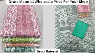 Cotton Print Price 270 Unstitched Dress Material in Wholesale Price Surat Wholesale Market 