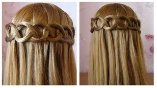 ⭐︎ Tuto coiffure simple et rapide: tresse cascade boucle ⭐︎ Сoiffure facile à faire soi même