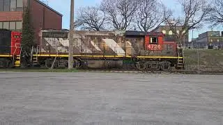 trains at the michigan ontario border