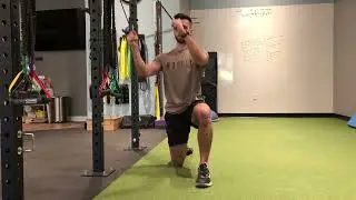 Stability Chop - Band, Half Kneeling