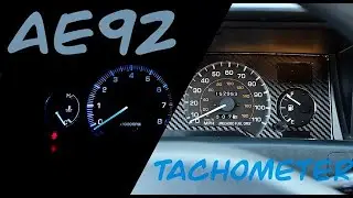Ae92 Corolla gets a Tachometer! Vinyl wrapping gauge cluster| Adding LEDs