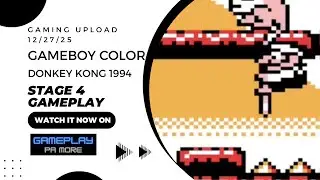 GBC Donkey kong 1994 stage 4 gameplay 20251227