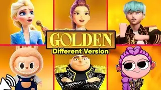 Song 'GOLDEN Huntr/x Through Different Versions ~ Guess The Song Golden KPOP DEMON HUNTERS !