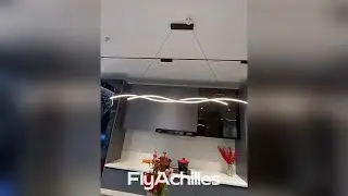 Double Wavy Minimalist LED Creative Modern Chandelier Light