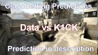 CsGo Betting Predictions Data vs K1CK