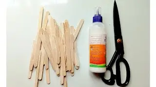 Easy wall decoration ideas/wall hanging making with ice cream strict/wall decoration ideas/wall mat