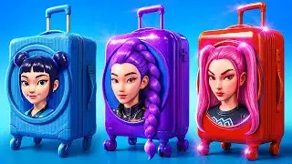Triki na Tanie Podróże! ✈️ Rumi, Zoey i Mira na Wakacjach IRL | 123 GO! GOLD