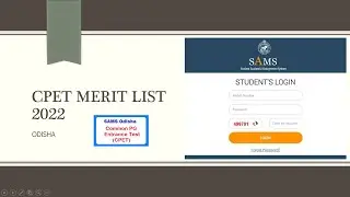 MERIT LIST 2022 , CPET , PG ENTRANCE