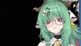 Crelly tries to measure her IRL neck