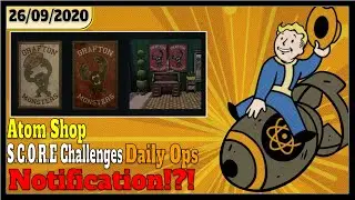 Fallout 76 Atomic Shop Offers Grafton Monsters Team Poster 30% | Daily Score | Daily Ops
