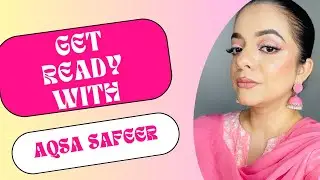 Get Ready With Aqsa Safeer| Pink Cut Crease Makeup Tutorial| James Charles Pallet| How to Cut Crease