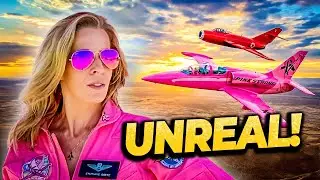 Flying in Close Formation with a Fighter Pilot | Pink Jet and a MiG Military Jet