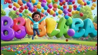 Four Bouncy Balls Go Big and Small | Size Concept Song for Kids | Fun Opposites Rhyme for Toddlers