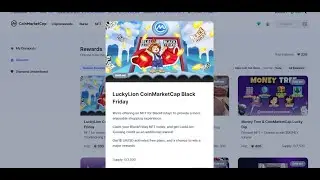 The Lucky Lion Black Friday NFT Review | Coinmarketcap Rewards | Claim At NFTB.IO After 2Weeks