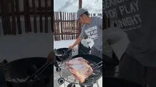 VACIO cocinado x 4hs en una parrilla estilo Huevito. T&eacute;cnica f&aacute;cil. #shorts #carne #parrillas