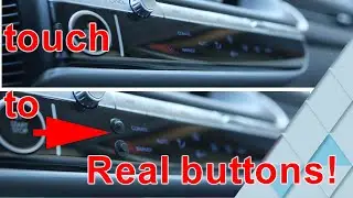adding real physical buttons to the car's dashboard touchscreen