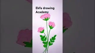 Flower drawing. #art #drawing #flowers #shortvideo