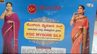 Elegance of KSIC Mysore Silk Saree with a contrast | Evergreen contrast charm of KSIC|Festival vibes
