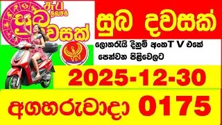 Suba Dawasak 0175 2025.12.30 Today NLB Lottery Result අද සුභ දවසක් ලොතරැයි ප්&zwj;රතිඵල