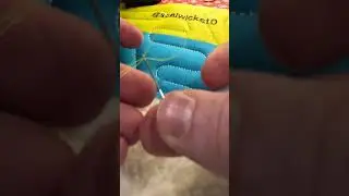 Burying short threads on your quilt