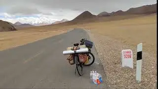 新藏线甜水海至死人沟无人区遇雪，路过山东小伙送我一件水！