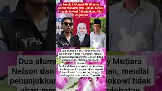 Sosok 2 Alumni FH UI yang Sebut Masalah Tak Selesai Meski Ijazah Jokowi Ditunjukkan, Ada Pengacara