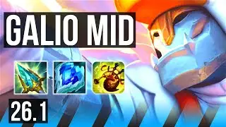 GALIO vs YASUO (MID) | 32K damage | EUW Master | 26.1
