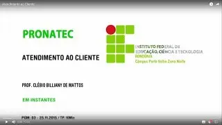 Atendimento ao Cliente Aula 01