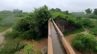 Village Rain walk || Heavy Rain Walk In Gujarat Village, India || Beautiful Rain Walk In Village