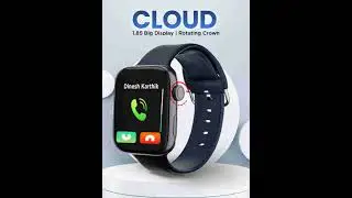 Gizmore Gizfit cloud 1.85 IPS smart watch। AI voice।Bluetooth calling
