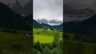 Val di funes, Dolomites, Italy 🇮🇹 #youtubeshorts #mountains