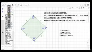 Quadrato o rombo? (Usando Geogebra)