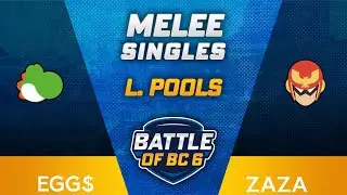 Egg$ (Yoshi) vs Zaza (Captain Falcon) - Melee Singles Losers Top 64 - Battle of BC 6