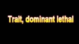 What Is The Definition Of Trait, dominant lethal