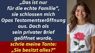 MEINE FAMILIE VERBOT MIR DIE TESTAMENTSLESUNG — DANN ÄNDERTE OPAS BRIEF ALLES