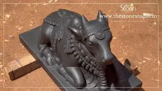 Black Stone Nandi 2ft, www.thestonestudio.in