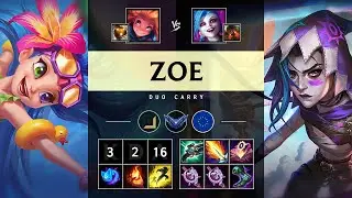 Zoe Carry vs Jinx - EUW Diamond Patch 25.S1.1