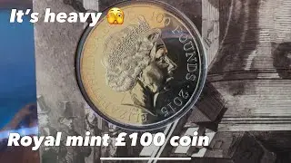 Royal mint &pound;100 silver coin 