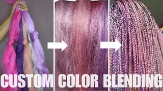Magenta Magic - DIY Custom Color Hair Blend #hair #hairstyle #braids #boxbraids #colorblending